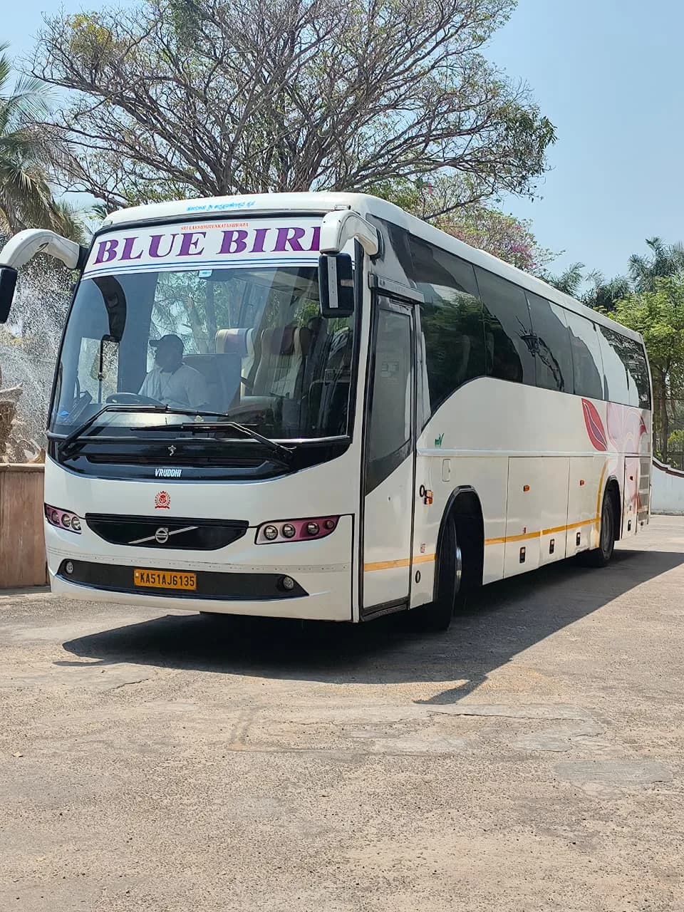Blue Bird coach ready for the road